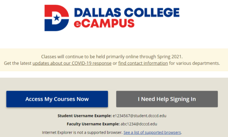 DCCCD Blackboard eCampus Login and Registration — All You Need to Know
